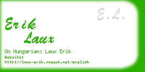 erik laux business card